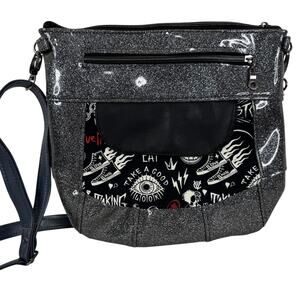 Cruella de Vil Villains Love Hate Vinyl Metallic Crossbody